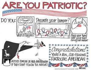 The mark of a true patriot